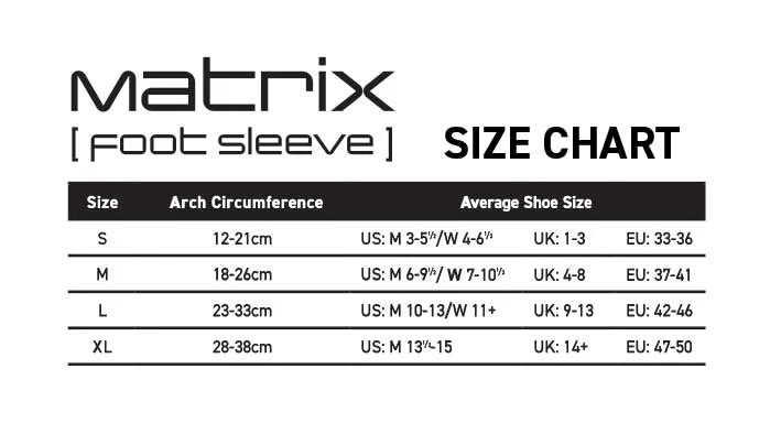 Matrix Compression Foot Sleeve
