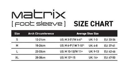 Matrix Compression Foot Sleeve